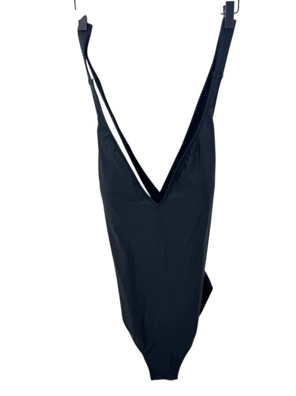 J. Crew Black One-Piece Swimsuit V-Neck